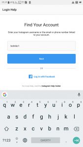 تغییر پسورد اینستاگرام