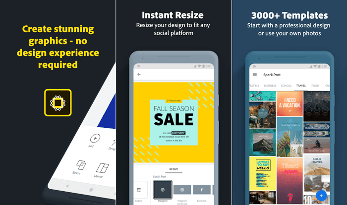 اپلیکیشن کاربردی Adobe Spark Post اینستاگرام