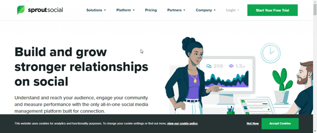 Sprout social ابزار زمانبندی و تحلیل اینستاگرام