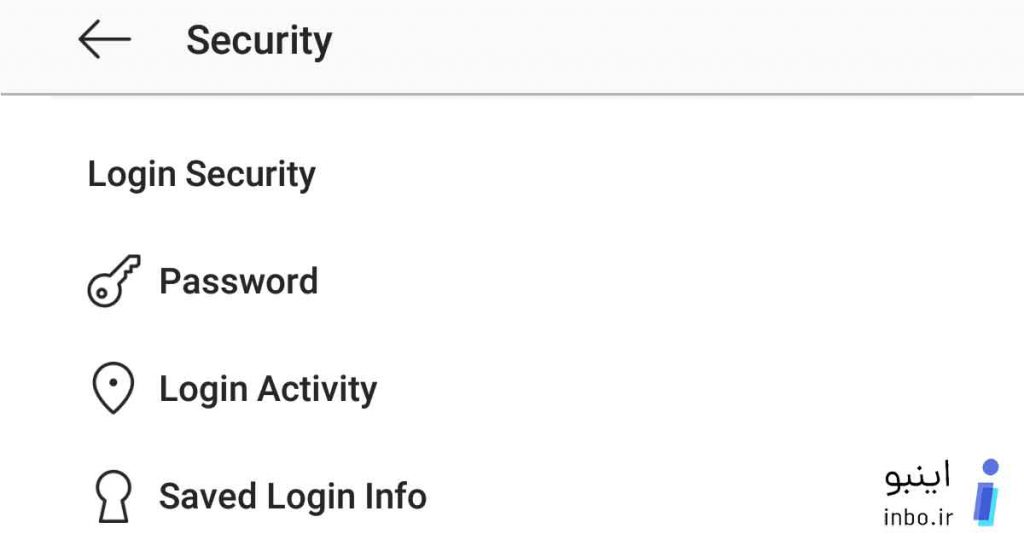 تنظیمات Security