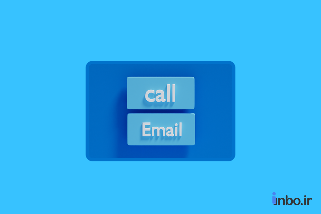 دکمه ی تماس و ایمیل برای تکمیل ساخت پروفایل اینستاگرام